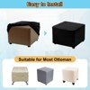 Unique Bargains Elastic Living Room Bedroom Square Foot Stool Cover - 4 of 4