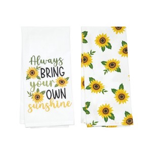 C&F Home Sunshine Sunflower Cotton Kitchen Towel Set of 2 - 1 of 4