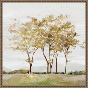 Amanti Art Golden Acre Wood (Trees) by Isabelle Z Canvas Wall Art Print Framed 22 x 22-in. - 1 of 4
