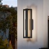 LamQee  15 inch Outdoor Wall Lights LED Modern Linear Exterior Lighting Fixtures Outdoor Rectangle Light Fixtures - 2 of 4