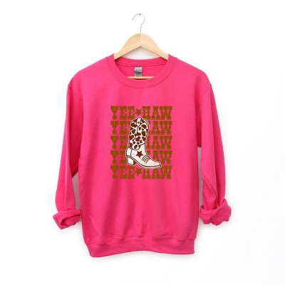 Simply Sage Market Women's Graphic Sweatshirt Yeehaw Boot