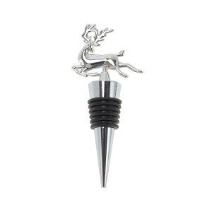 Unique Bargains Christmas Animal Bottle Stopper Zinc Alloy Silicone 3.86"x1.65"x0.79" 1 Pc - 1 of 3