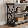 47" Industrial Console Table ¨C 3-Tier Entryway Table with Storage Shelves (Grey, for Living Room/Hallway/Bedroom) - 4 of 4