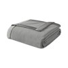 Sapphtopaz Microfleece Blanket, Grid Pattern Cooling Blanket Throw Blanket with Anti-pilling Face, Machine Washable, All-season Usable - 2 of 4