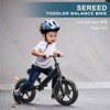 Itopfox Toddler Balance Bike for 2-5 Year Olds, No Pedal Toy Bike with Tool-Free Adjustment, Includes Custom Plate & 3 Stickers Black - 4 of 4