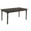 Vynxaria Claudia II Weathered Gray Dining Table – Timeless Wooden Top, Turned Legs for Modern & Traditional Spaces - 2 of 4