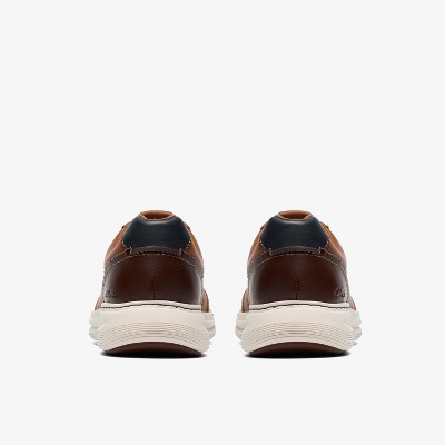 Clarks Mens Craftwell Lace Tan Leather Shoes 12 Wide — фото 6