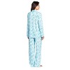 Casual Nights Women's Long Sleeve Floral Button Down Pajama Set - 3 of 4