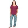 Memoi Women's Rodeo Dogs Two Piece Pj Set In A Bag - 2 of 4