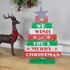 Northlight We Wish You A Merry Christmas Wooden Tree Sign - 16.5" - 3 of 4