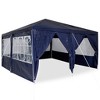 vidaXL Party Tent with 8 Sidewalls Blue 13.1 x 13.1 ft PE - 3 of 4