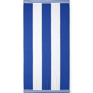 Lands' End Rugby Stripe Reversible Beach Towel - 1 of 2