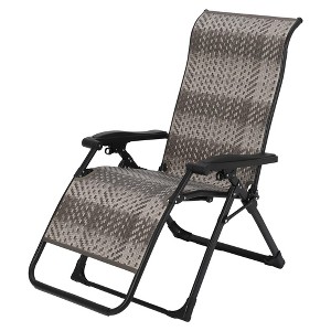 GustoWave Outdoor Rattan Camping Chair, Outdoor Adjustable Folding Lounge Chair, Sun Lounger for Patio, Garden, Beach - 1 of 4