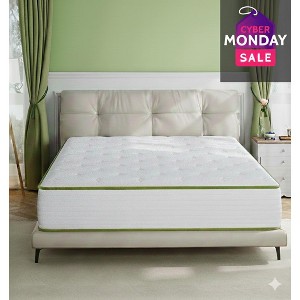 Swedrea Hybrid Mattress Breathable Medium Cooling Memory Foam Bed-in-a-Box White - 1 of 4