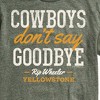 Men's - Yellowstone - Cowboys Don't Say Goodbye Short Sleeve Graphic T-Shirt - 2 of 4