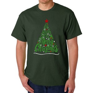 LA Pop Art We Wish You A Merry Christmas - Men's Word Art T-Shirt - 1 of 4