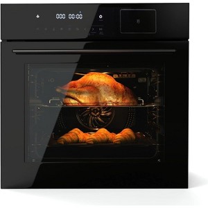Electric Single Wall Oven, 2.5 Cu.ft Built-in Convection System with 8 Cooking Functions in Stainless Steel, Touch Control - 1 of 4