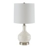 510 Design 20.5" Gypsy Embossed Boho Table Lamp: Ceramic Base, Drum Shade, LED Included - 4 of 4