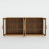 PexFix 31"x62"x16" Sideboard Cabinet with 4 Doors and Storage Multipurpose Organizer for Kitchen Living Room Brown - 3 of 4