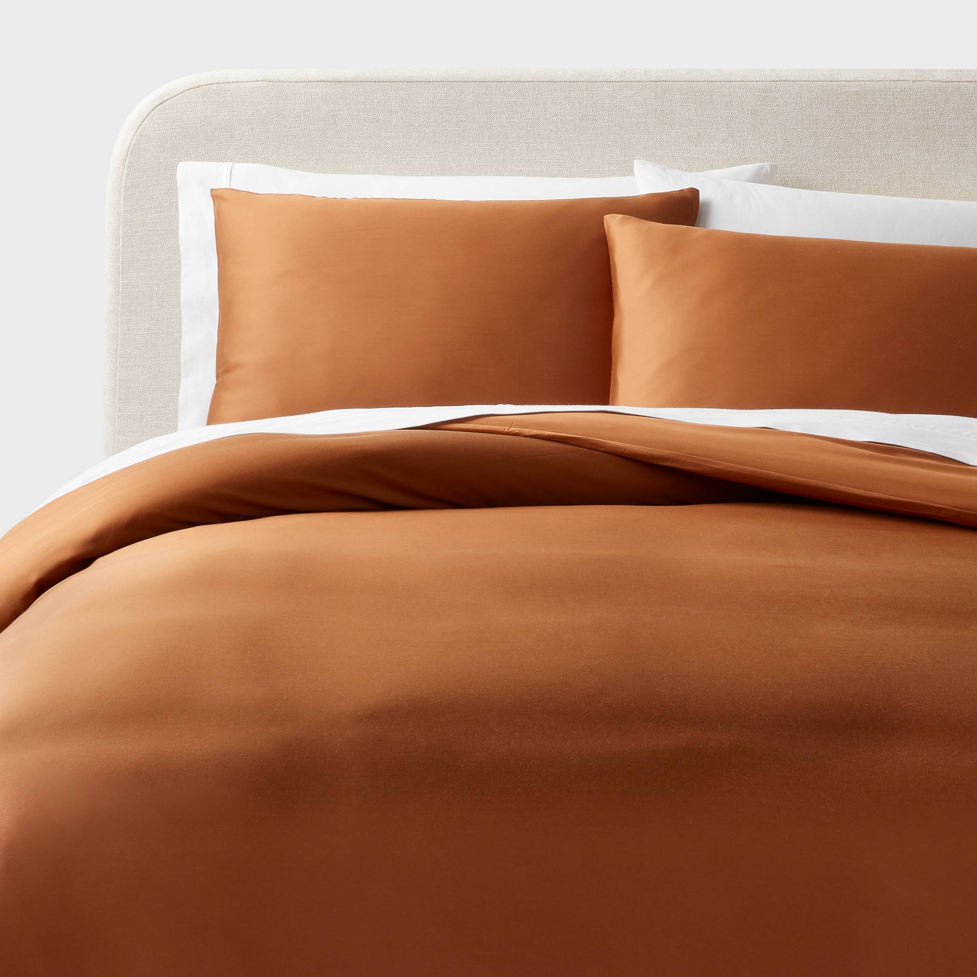 Full/Queen TENCEL™ Duvet Cover and Sham Set Copper - Threshold™