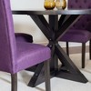 NicBex Round Dining Room Table Set for 4 Morden Dining Room Table with 4 Stylish Chairs and Pedestal Base for Kitchen - 2 of 4