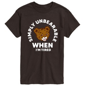 Men's - Instant Message - Tired Simply Unbearable Short Sleeve Graphic T-Shirt - 1 of 4