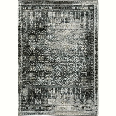 Oriental Weavers Gemini 070N2 Charcoal/ Grey Indoor Area Rug - 3'10" x 5'5"