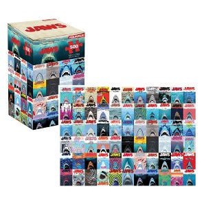 NMR Distribution JAWS 50th Anniversary Movie Posters 500 Piece Jigsaw Puzzle - 1 of 4