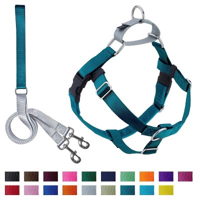 2 Hounds Design Freedom No Pull Dog Harness | Comfortable Control for Easy Walking | Adjustable Dog Harness | 5/8" MD Teal