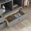 TIRAMISUBEST Full Size Loft Bed with Bulit-in Desk, Storage shelves and 4 Drawers, High Loft Bedframe with Built-in Ladder and Guardrails - 4 of 4