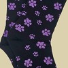 Purple Paw Print Dog Lover Socks from the Sock Panda (Women's Sizes Adult Medium) - 4 of 4