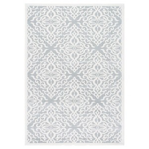 Sterling Gray Solid Loomed Area Rug - (9
