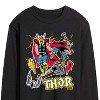 Men's - Marvel - Thor Stickers Style Long Sleeve Graphic T-Shirt - 2 of 4
