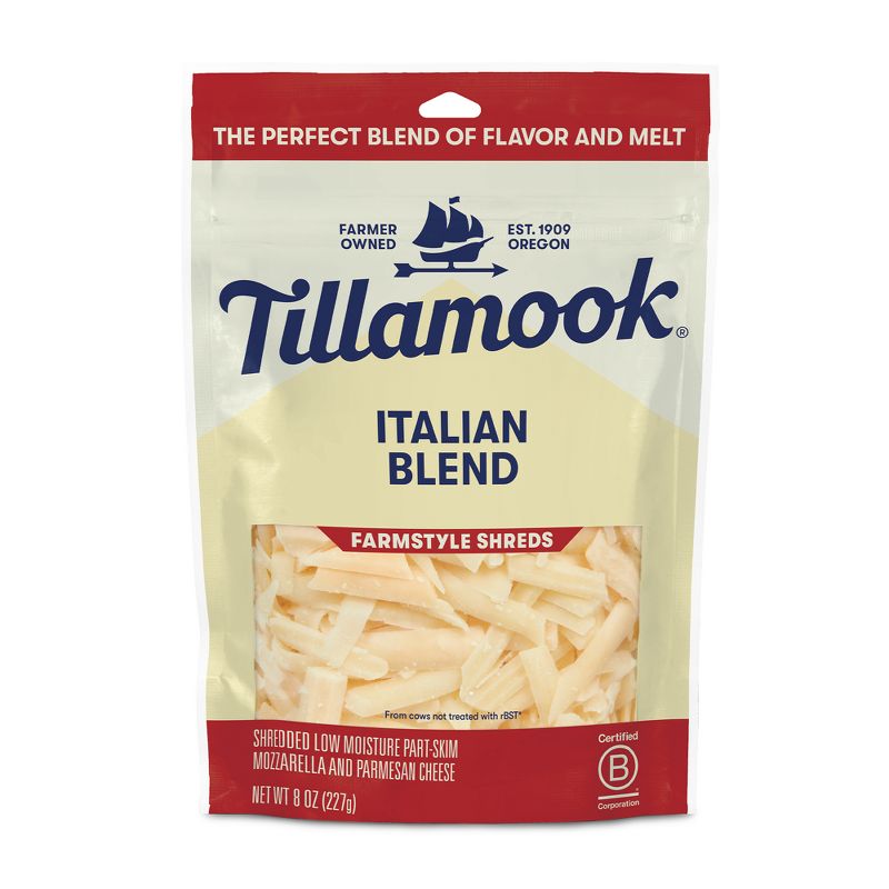 Tillamook Farmstyle Italian Blend Shredded Cheese - 8oz, 1 of 7