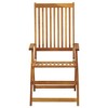 vidaXL Garden Chair Set of 3 Natural Wood Solid Acacia Wood Medium - 2 of 4
