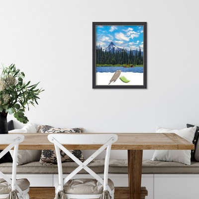 16"x20" Black Wood Wall Mount Picture Frame
