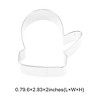 Unique Bargains Pastry Cutter Christmas Hat-Shaped Dishwasher Safe Stainless Steel Silver Tone 1Pcs - 3 of 4