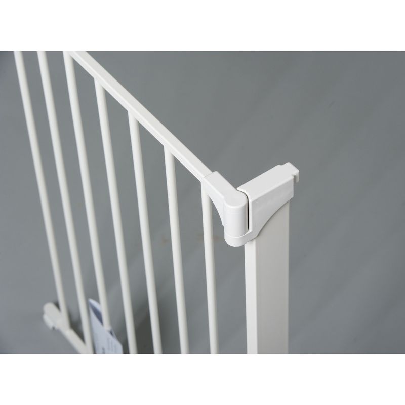 Command Pet Products PG5300 Heavy Duty Steel Custom Fit Gate for Restricting Pet Access to Hallways, Staircases, & Room Entrances, 84 Inches, White, 5 of 7