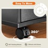 FURNIinspire Decorative Storage Bins Storage Cabinet Dressers Mobile Organizer Drawers With Wheels For Office, Home, Black, 15.7"*18.7"*23.3" - 2 of 4