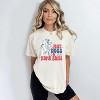 Simply Sage Market Women's Hot Dogs and Home Runs Short Sleeve Garment Dyed Tee - 2 of 2