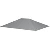 Outsunny 10' x 13' Gazebo Canopy Replacement, Patio Gazebo Roof with Top Vents - 4 of 4