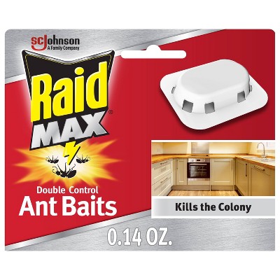 Raid Max Ant Baits Double Control - 0.14oz/4ct