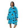 Sesame Street Cookie Monster All-Over Print Blue Long Sleeve Oversized Hoodie Wearable Blanket-OSFA - 3 of 4