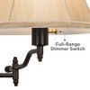 Barnes and Ivy Hexagon Rustic Vintage Swing Arm Wall Lamp Bronze Plug-in Light Fixture Gold Bell Shade for Bedroom Bedside Living Room Reading House - 3 of 4