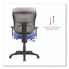 Alera Alera Elusion Series Mesh Mid-Back Swivel/Tilt Chair, Supports Up to 275 lb, 17.9" to 21.8" Seat Height, Navy Seat - image 4 of 4