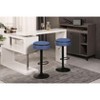 PAGED Height Adjustablel Bar Stool Set of 2 Round Storage Island Chairs Armless Swivel Bar Chair with Metal Frame for Kitchen Island - 4 of 4
