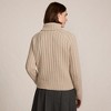 Lands' End Women's Cozy Lofty Cable Turtleneck Sweater - 2 of 4