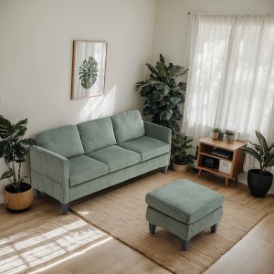JUJABU Modern Luxury Multi-Functional L-Shaped Sofa with Padded Cashmere, Ideal for Living Rooms and Apartments - 1 of 4