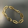 Ross-Simons Italian 18kt Gold Over Sterling Oval-Link Bracelet - 3 of 4