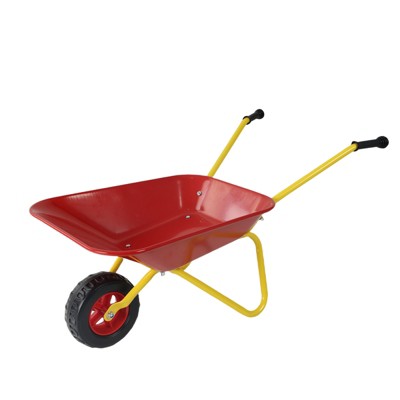 VisioGear Sand Toys, Children's Heavy Wheelbarrow Toy for Bench, Children's Wheelbarrow with Tray for Sand, Red, 30.12"*18.11"*15.16"